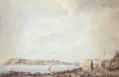 A View from the City of Quebec the Capital of Canada, Taken from the Ferry House on the Opposite Side of the River, 3rd October 1784