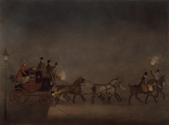 Mail Coach in a Fog