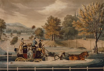 The Mail Coach in a Flood