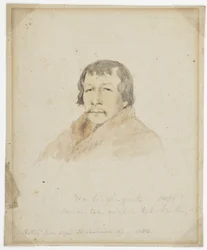 Portrait of Black Hawk and Na-Be-Ghi-Zeik