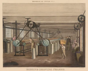 Progress of Cotton: #5 - Bobbin & Drawing Frames