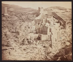 “Convent of Mar Saba. 1857” [The Great Lavra of Saint Sabbas, known in Arabic as Mar Saba - an Orthodox monastery located in the Kidron Valley in the West Bank, east of Bethlehem]