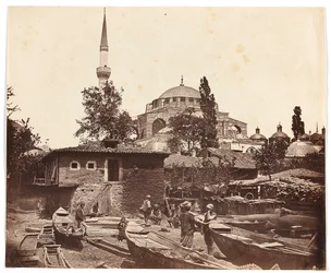 “Echelle de Tophanna” [Istanbul. Mosque with one minaret]