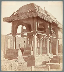 Egypt. Cairo. Family tombs from the Ottoman period in the Southern Necropolis (18th century)