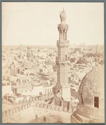 Egypt. Cairo. View from the Madrasa - Mausoleum of the Mamluk Emir Sarghitmish (1356)