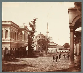 “The Street of Tophanna” [Istanbul. Street in Tophane - a mosque in the background]