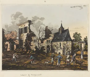 Interior of Hougoumont, from 