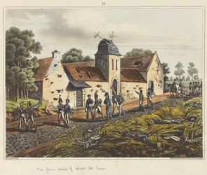 The farm house of Mont St Jean, from 