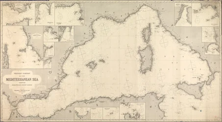 Chart of Western Mediterranean