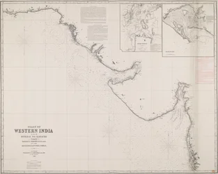 Coast of Western India from Bombay to Karachi compiled chiefly from the surveys made by order of the honorable East India Company