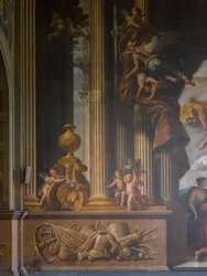 West Wall of the Painted Hall (detail)