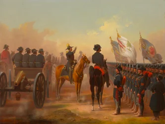 Review of Rhode Island and Maine Troops