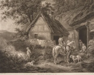 A Boy Employed in Burning Weeds