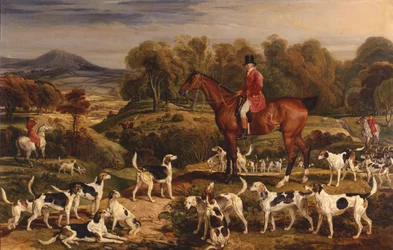 Ralph John Lambton on His Hunter, Undertaker, with Huntsman James Shelley, John Winter