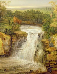 The Falls of the Clyde After a Flood