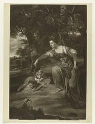 Portrait of Elizabeth Montagu and Her Son George as Diana and Cupid