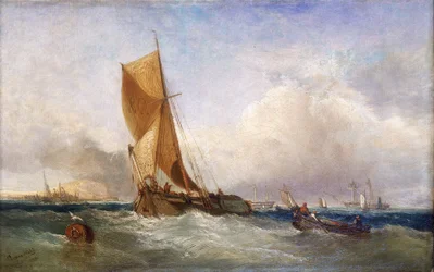 A sailboat from the Thames, for transport and trade along the river and on the east coast