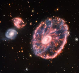 Cartwheel Galaxy (NIRCam and MIRI Composite Image)