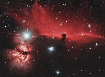 Horsehead Nebula and Flame Nebula