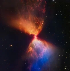Webb Catches Fiery Hourglass as New Star Forms