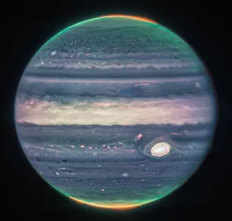 Webb’s Jupiter Images Showcase Auroras, Hazes