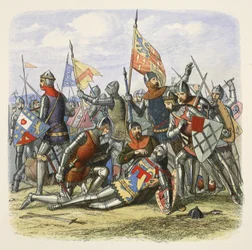 Death of Hotspur, Sir Henry Percy, from A Chronicle of England BC 55 to AD 1485, pub. London, 1863