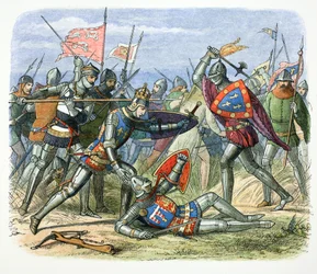 Henry V of England Attacked by the Duke of Alençon at the Battle of Agincourt, 1415