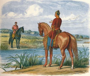 Henry and Stephen confer across the Thames