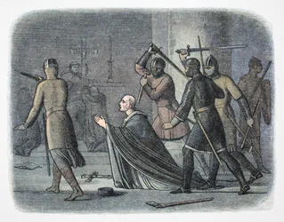 Murder of Thomas Becket, Canterbury Cathedral, Kent, 1170 1864