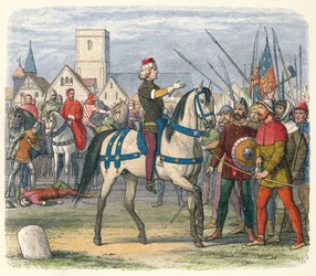 Richard assumes the command of the rebels