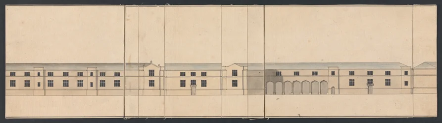 Cobham Hall, Kent: Elevation of Stables