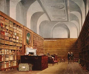 The Kings Library, Buckingham House, from The History of the Royal Residences, engraved by James Baily, by William Henry Pyne, 1819