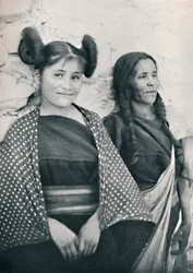 An Arizona Hopi Girl and Her Mother, 1912