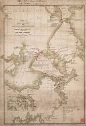 Sketch of Discoveries on the Northern Coast of America by Captain McClintock RN in Search of Sir John Franklin, c.1859