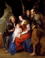 Portrait of the Holy Family with St Anne and an Angel