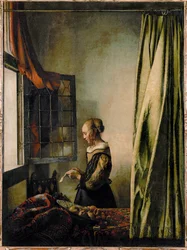Woman Reading a Letter at the Open Window