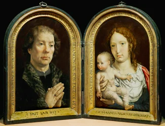 Carondelet Diptych. Left: Jean Carondelet