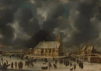 Skating at Sloten, Near Amsterdam