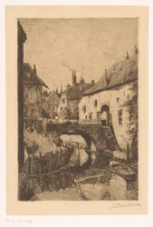 View of a Bridge at the Zusters van Orthenpoort in Den Bosch