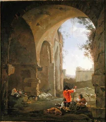 Huntsmen Amidst Ruins