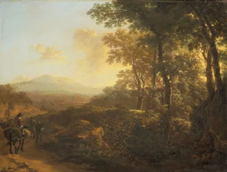 Italian Landscape with Mule Driver, c.1645-1650