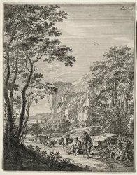 Ox-Cart. View Between Ancona and Sinigaglia