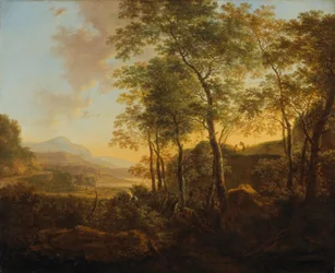 Wooded Hillside with a Vista