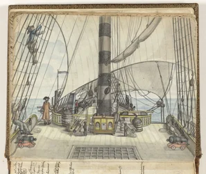 Deck View of a VOC Ship to the Main Mast
