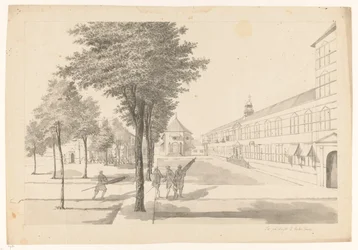 Government, Castle Church, and Dragoon Guard Inside the Castle in Batavia