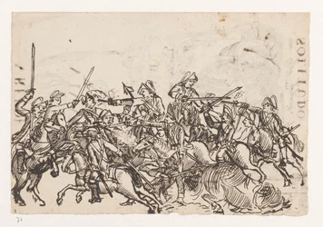 Cavalry Battle / Allegory on the English War