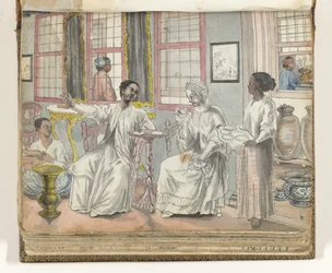 Visiting an European House, Batavia