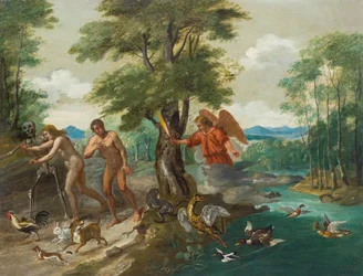 Adam and Eve in Paradise