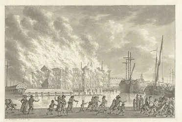 Fire in the National Naval Warehouse, 1791