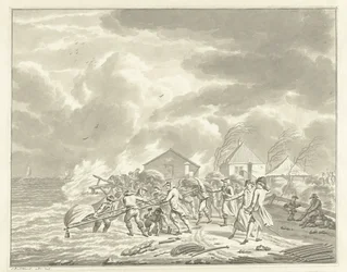 The Flooding of the Diemerzeedijk near Amsterdam, 1776